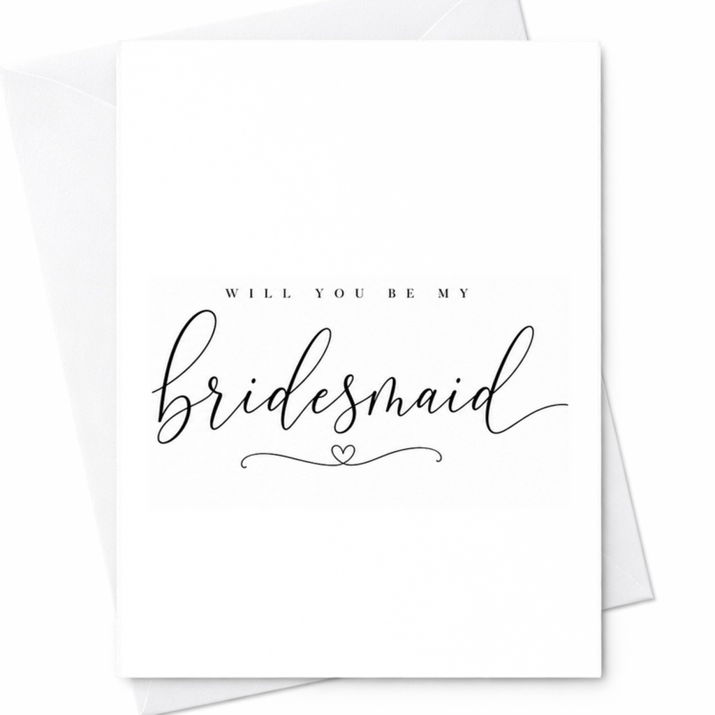 Minimalist Bridesmaid Proposal Card, Will You Be My Bridesmaid Card, Maid of Honor Proposal, Bridal Party Gift, Wedding C1969