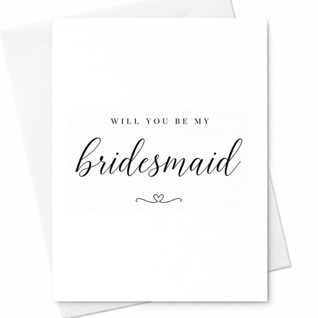 Minimalist Bridesmaid Proposal Card, Will You Be My Bridesmaid Card, Maid of Honor Proposal, Bridal Party Gift, Wedding Card C1968