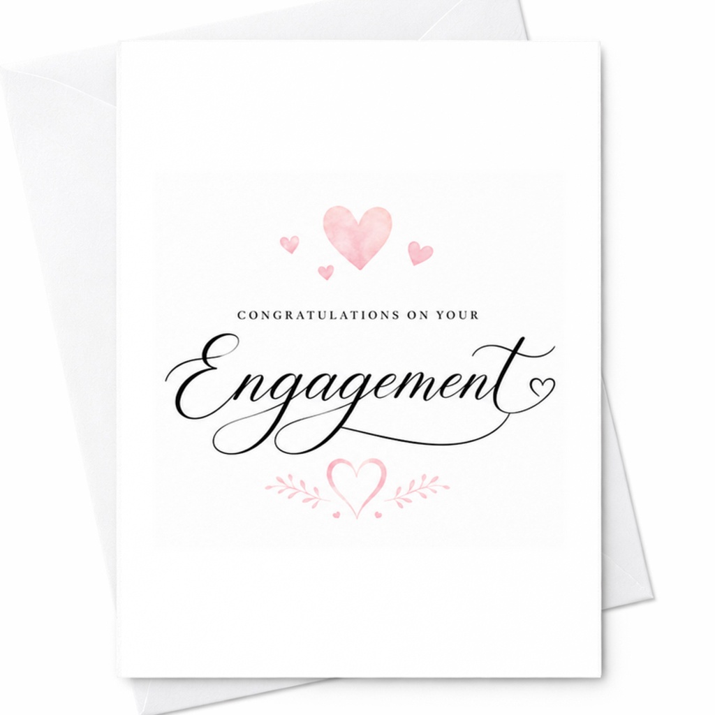 Congratulations On Your Engagement Card, Engagement Congratulations Card, Newly Engaged Couple , Future Mr And Mrs C1991