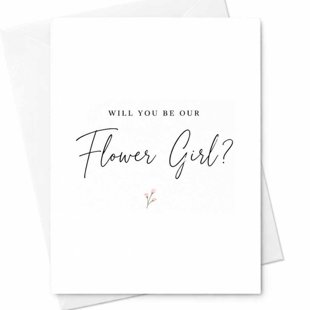 Will You Be Our Flower Girl Card, Flower Girl Proposal Card, Wedding Party Proposal, Flower Girl Gift, Junior Bridesmaid C1999