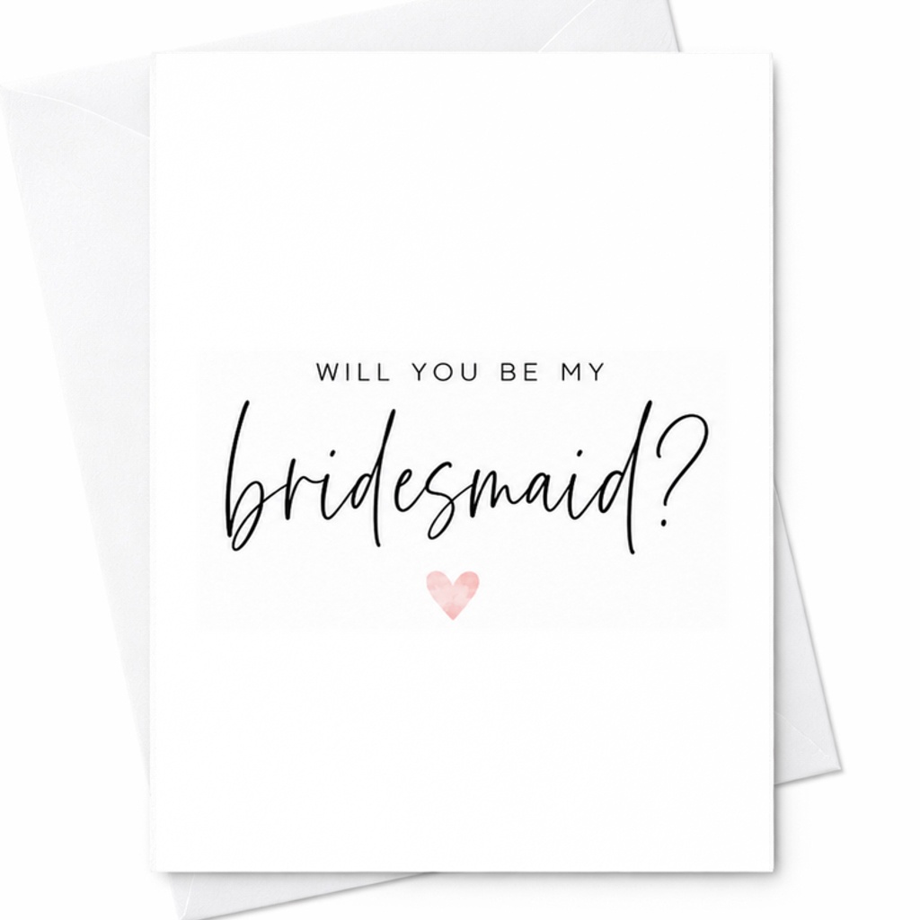 Will You Be My Bridesmaid Card, Bridesmaid Proposal Card, Bridal Party Proposal, Maid Of Honor Proposal Card C2016