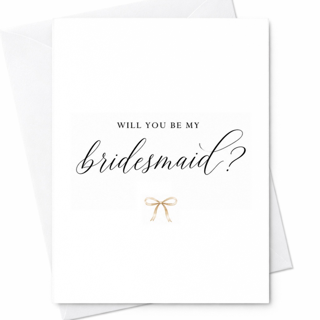 Will You Be My Bridesmaid Card, Bridesmaid Proposal Card, Bridal Party Proposal, Maid Of Honor Proposal C2017