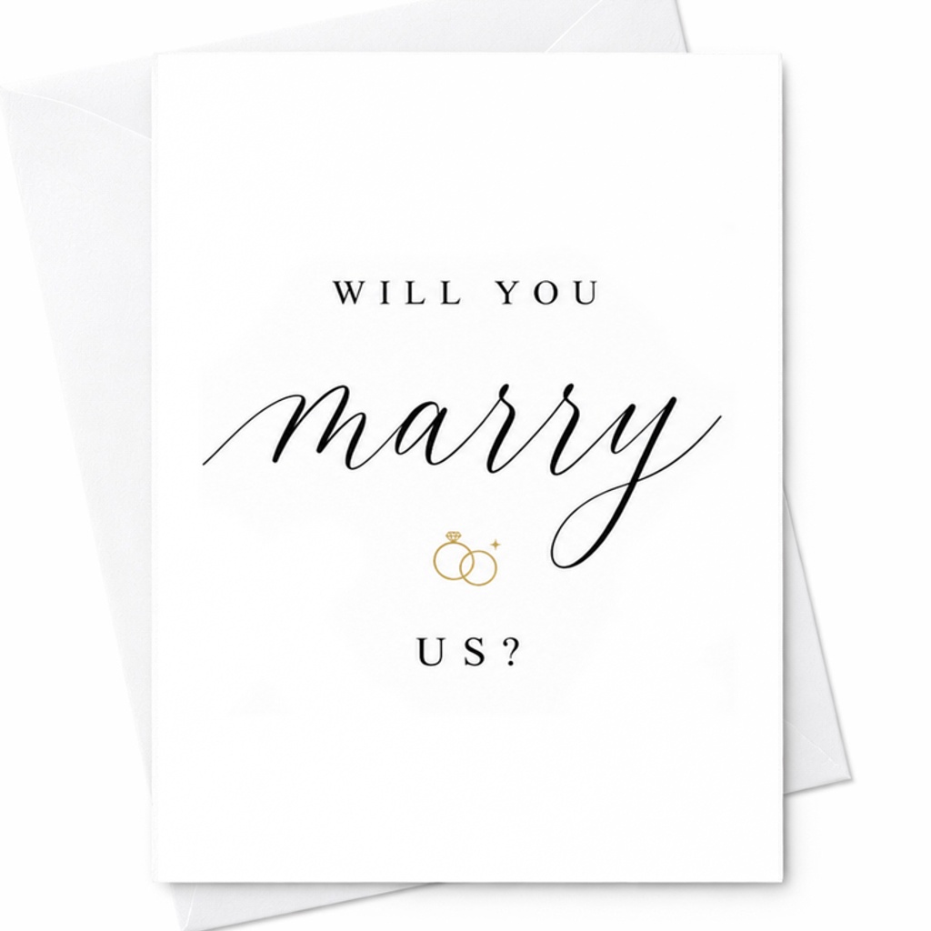 Will You Marry Us Card, Wedding Officiant Proposal Card For Minister, Celebrant, Pastor Or Family Member C2068