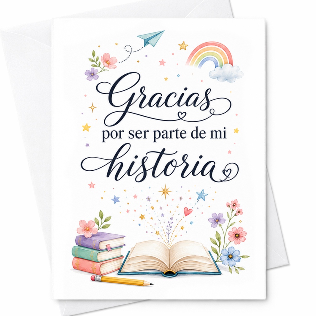 Gracias Por Ser Parte De Mi Historia Spanish Teacher Appreciation Card Thank You Mentor Graduation Card For Professor C2170