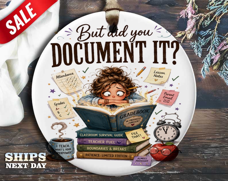 But Did You Document It Funny Teacher Appreciation Card Classroom Humor Gift For Educators End Of Year Thank You Card O1