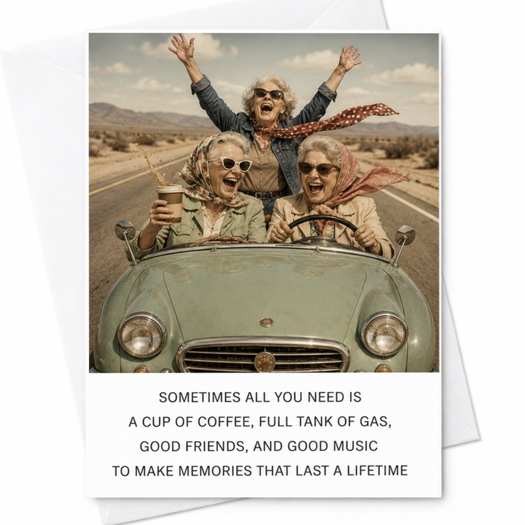 Sometimes All You Need Is A Cup Of Coffee Birthday Card Funny Milestone Card For Women Best Friend Grandma Sister Wife C2407
