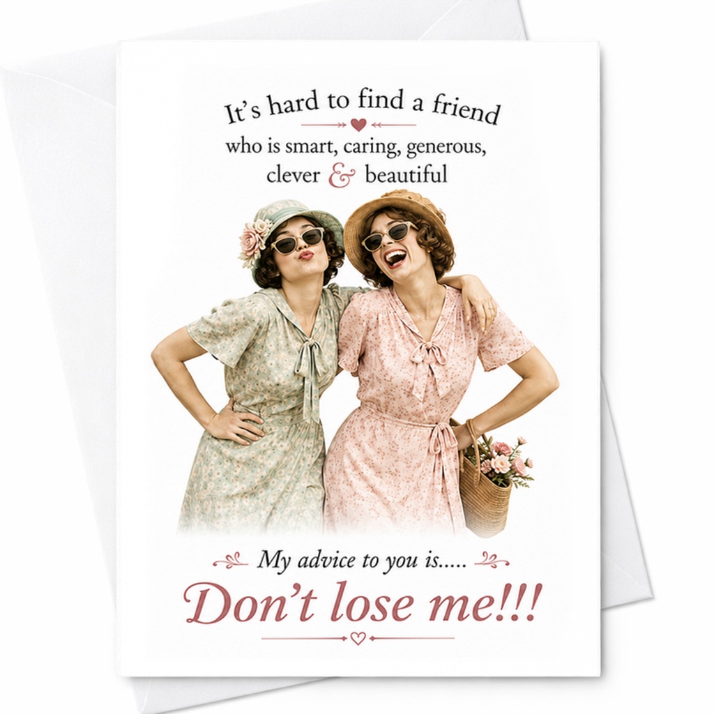 It'S Hard To Find A Friend Who Is Smart Caring Generous Clever Beautiful Funny Friendship Card For Best Friend Cute Greeting C2435