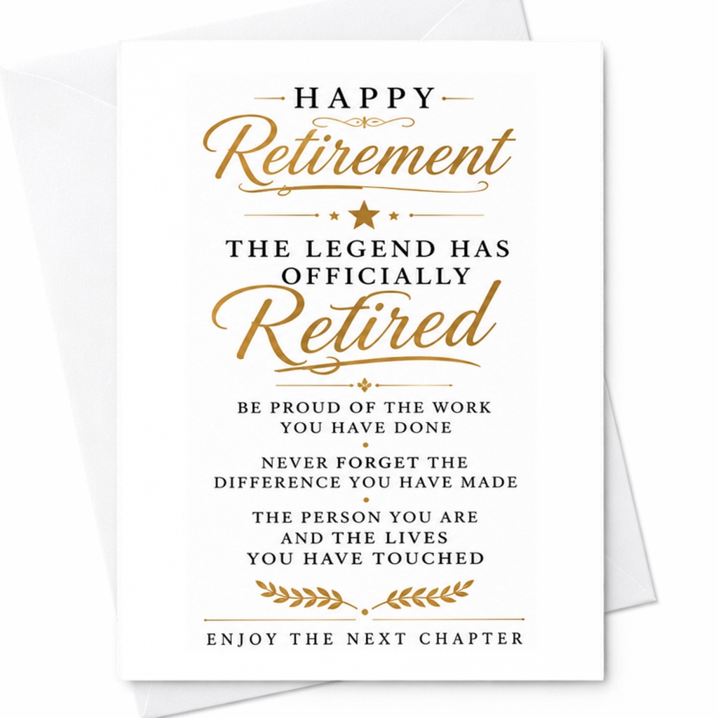 Happy Retirement The Legend Has Officially Retired Card Retirement Card For Colleague Boss Friend Inspirational Farewell C2571
