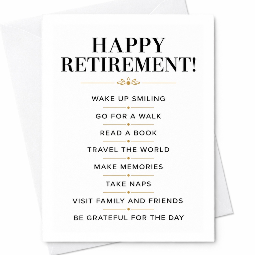 Happy Retirement! Retirement Card For Men Or Women Celebrate New Chapter Inspirational Wishes Greeting Card C2585