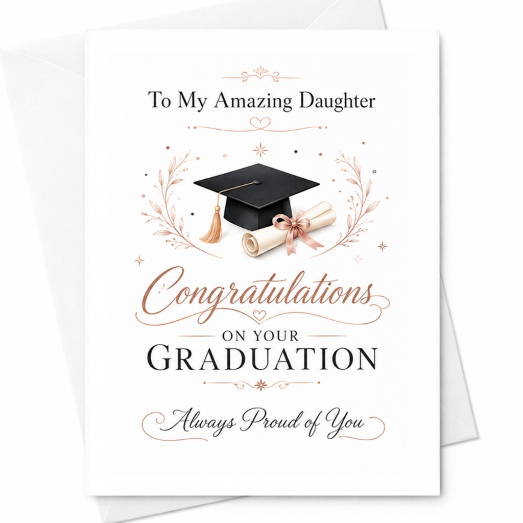 To My Amazing Daughter Congratulations On Your Graduation Card Proud Of You Graduation Card For Daughter Sentimental C2648