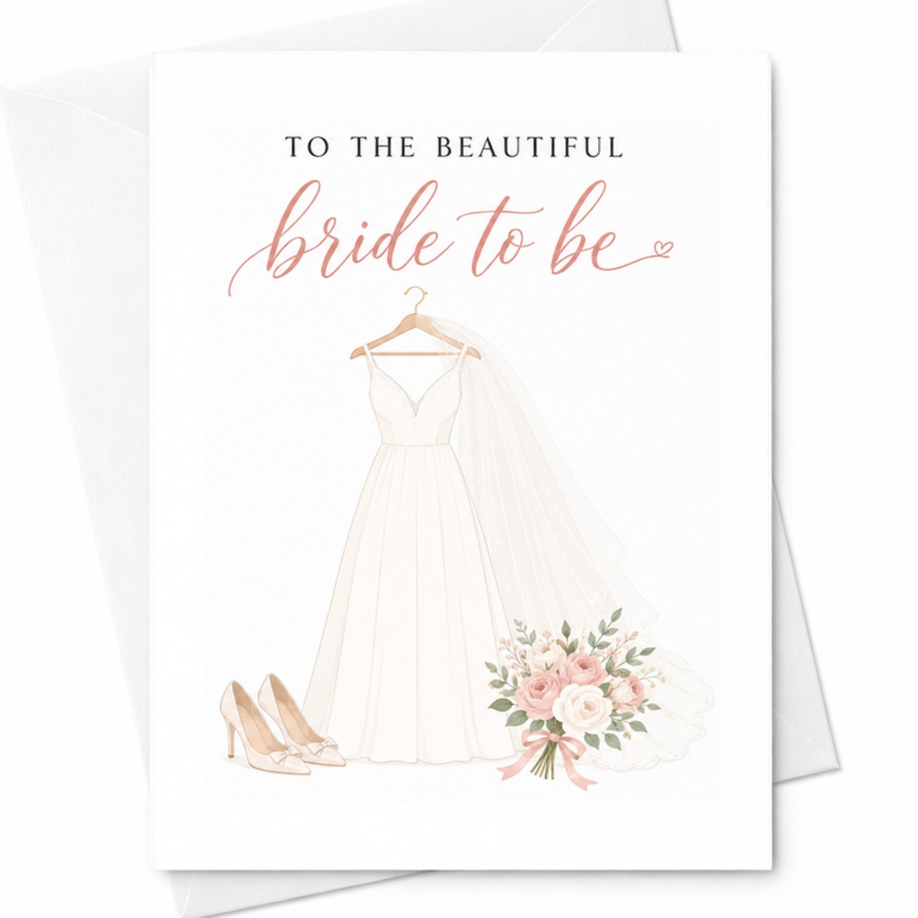 To The Beautiful Bride To Be Wedding Card Bridal Shower Greeting Card Engagement Congratulations Card For Bride Sweet C2746