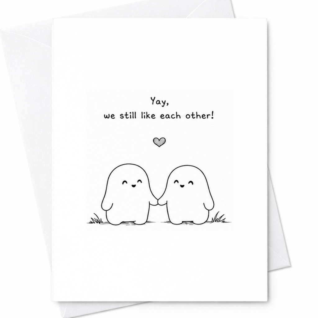 Yay, We Still Like Each Other! Cute Anniversary Card For Couples Sweet Love Card For Husband Wife Romantic Greeting Card C2796
