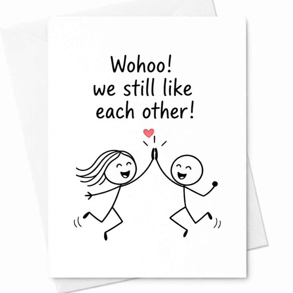 Wohoo! We Still Like Each Other Anniversary Card Cute Romantic Card For Husband Wife Boyfriend Girlfriend Funny Love Card C2868