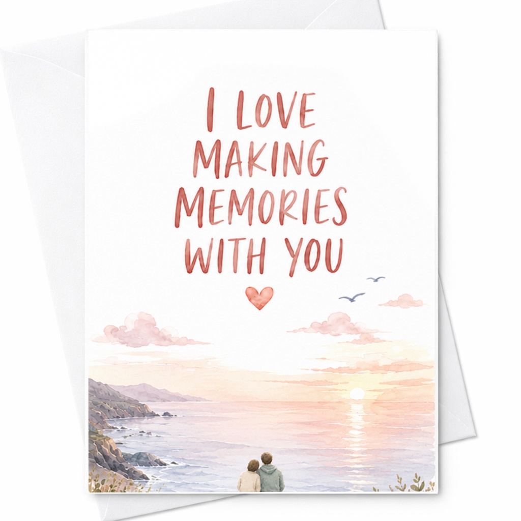 I Love Making Memories With You Anniversary Card Romantic Card For Couple Sweet Love Card For Husband Wife Partner C2917