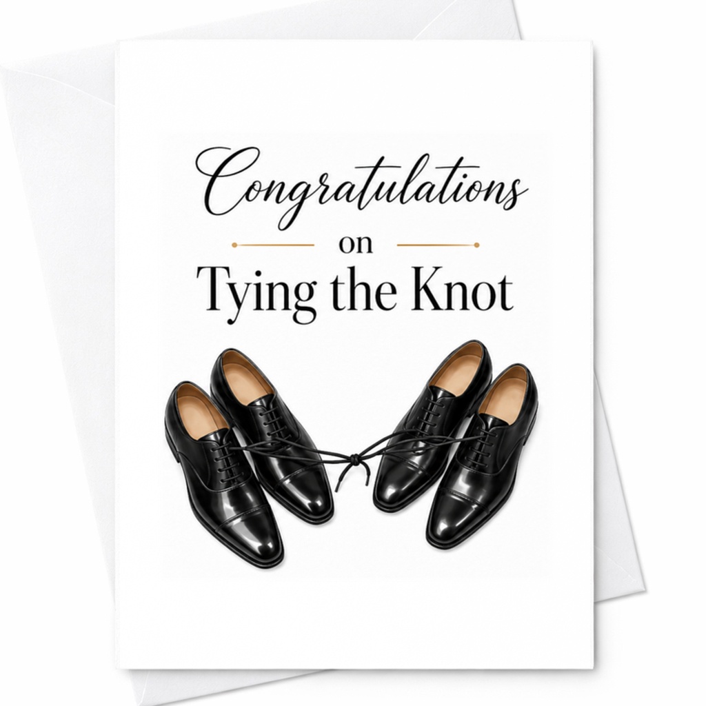 Congratulations On Tying The Knot Wedding Card Cute Marriage Congratulations Card For Newlyweds Couple Sweet Wedding Wishes C3094
