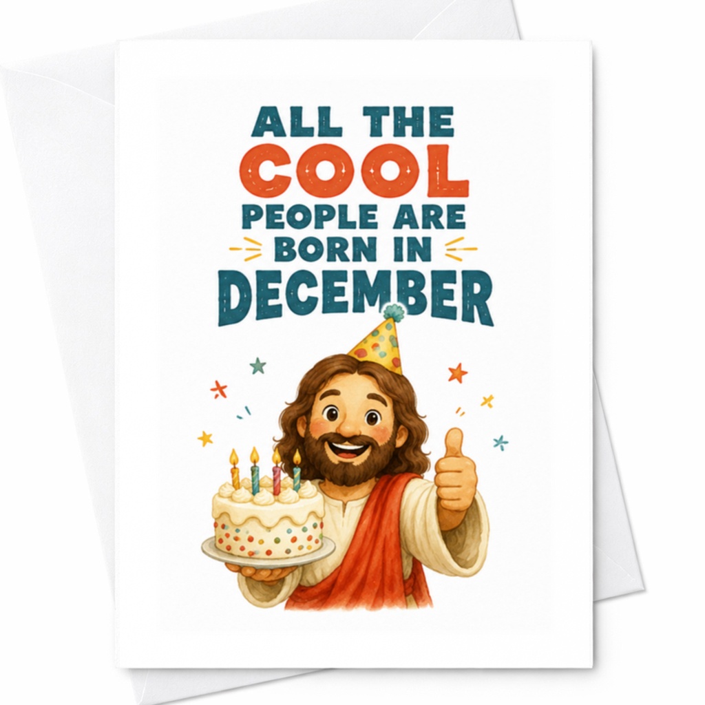 All The Cool People Are Born In December Funny Birthday Card December Birthdays Friends Family Celebration C3412