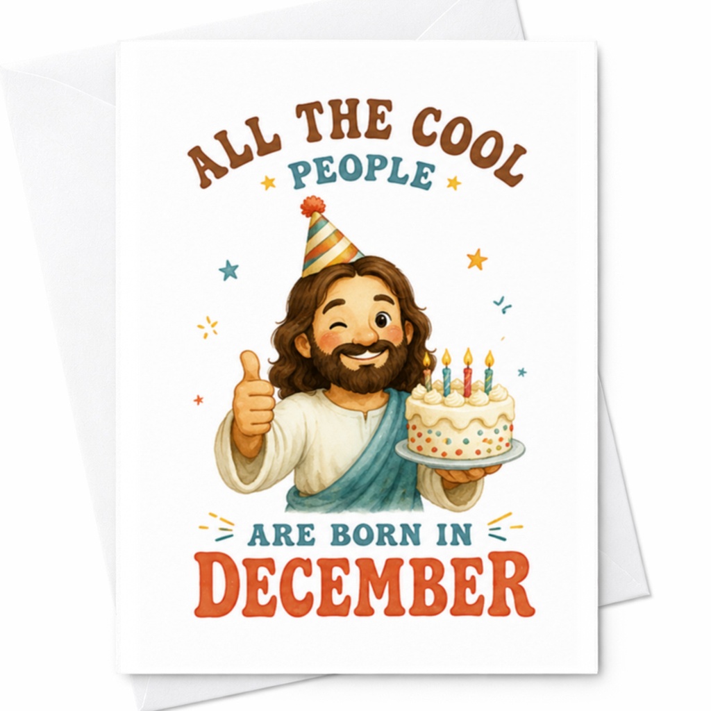 All The Cool People Are Born In December Funny Birthday Card December Birthdays Friends Family Celebration C3413
