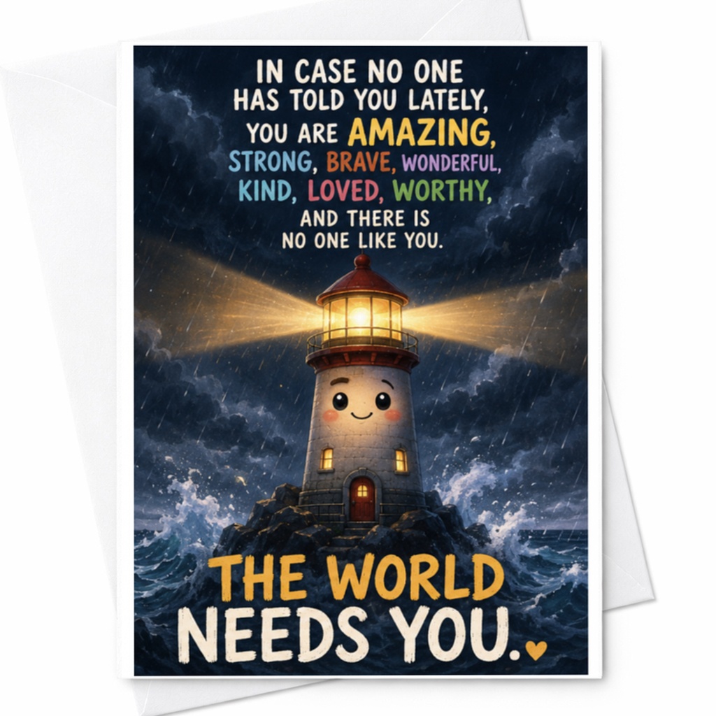 In Case No One Has Told You Lately Encouragement Card Motivational Greeting Card For Friend Inspirational Supportive Message C3737