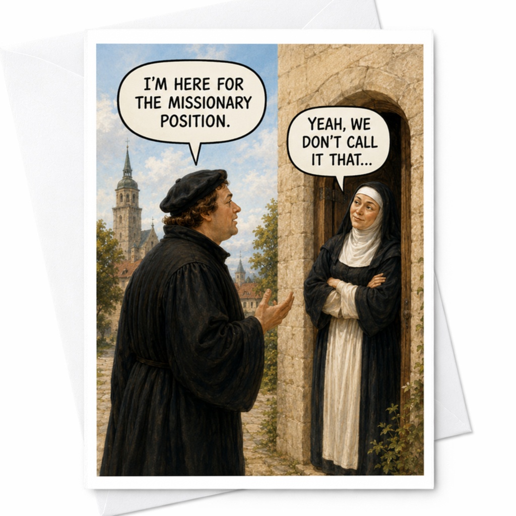 I'm Here For The Missionary Position Funny Greeting Card Love Note Anniversary Card For Husband Wife Boyfriend Girlfriend C3783
