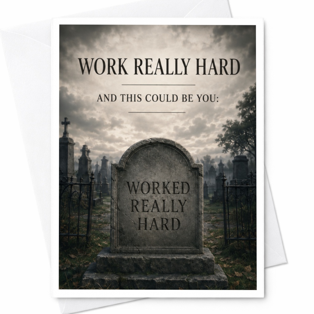 Work Really Hard And This Could Be You: Worked Really Hard Funny Greeting Card Card For Friend Sarcastic Card C3987
