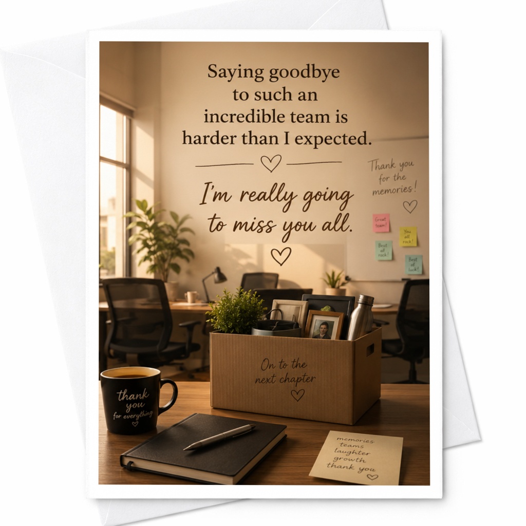 Saying Goodbye To Such An Incredible Team Farewell Card Office Goodbye Card For Coworkers Team Miss You Card C3989