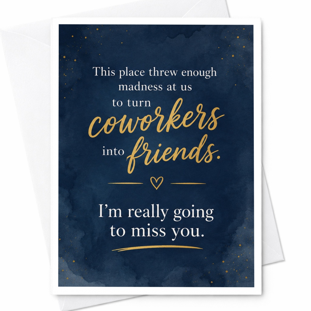 This Place Threw Enough Madness At Us Farewell Card Coworkers Into Friends Goodbye Card I'm Really Going To Miss You C4063