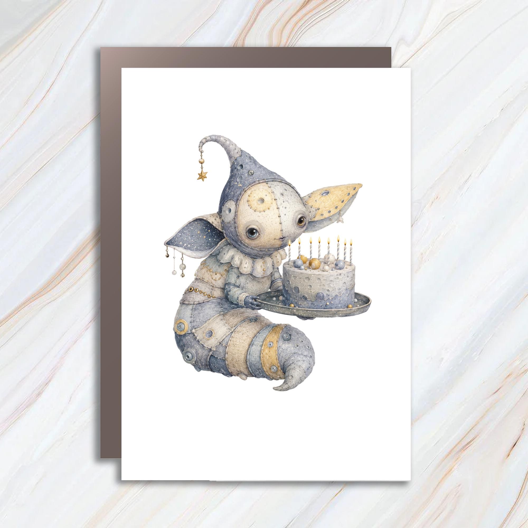 Whimsical Creature Birthday Card Cute Fantasy Art Greeting Card For Kids Magical Celebration Card Unique Birthday Wishes C936