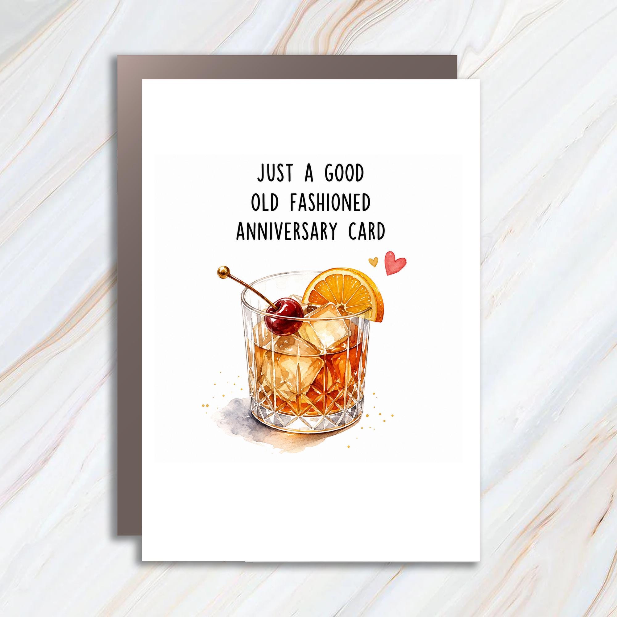 Just A Good Old Fashioned Anniversary Card Funny Anniversary Card For Him Alcohol Lovers Romantic Greeting Card C974