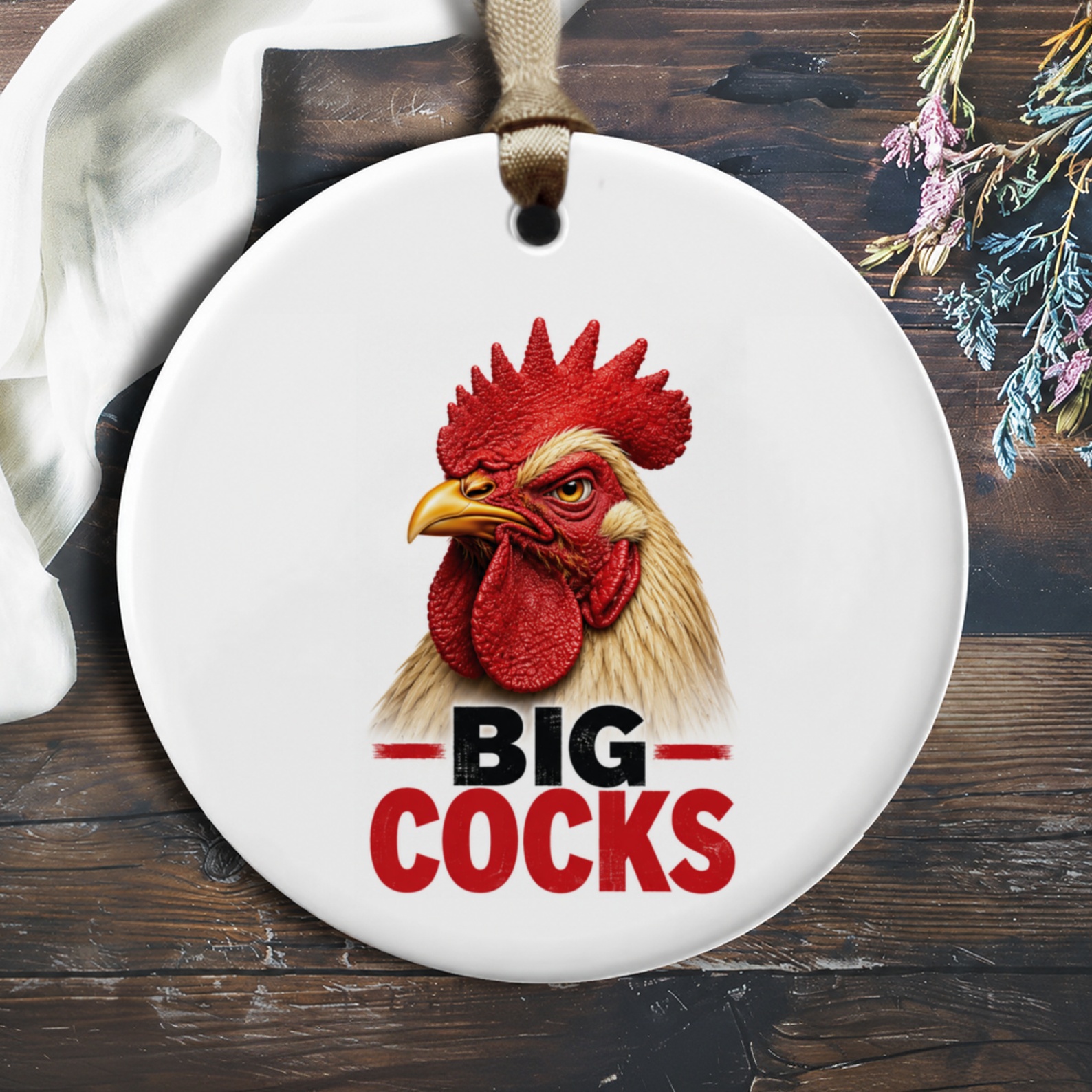 Big Cocks Funny Rooster Ornament Farm Animal Decor Gift For Chicken Lover Unique Home Decoration O853