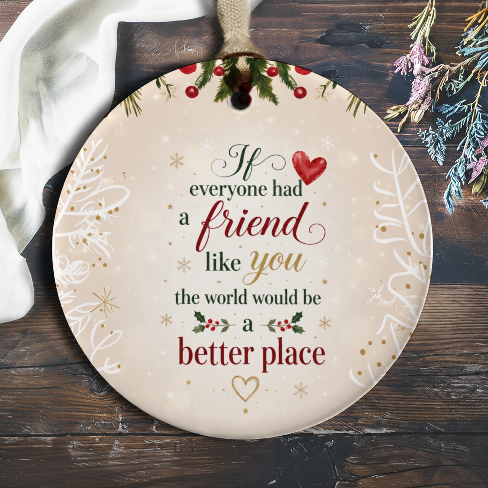 If Everyone Had A Friend Like You Ornament Friendship Gift Holiday Decor Christmas Ornament For Best Friend Thoughtful Keepsake O983