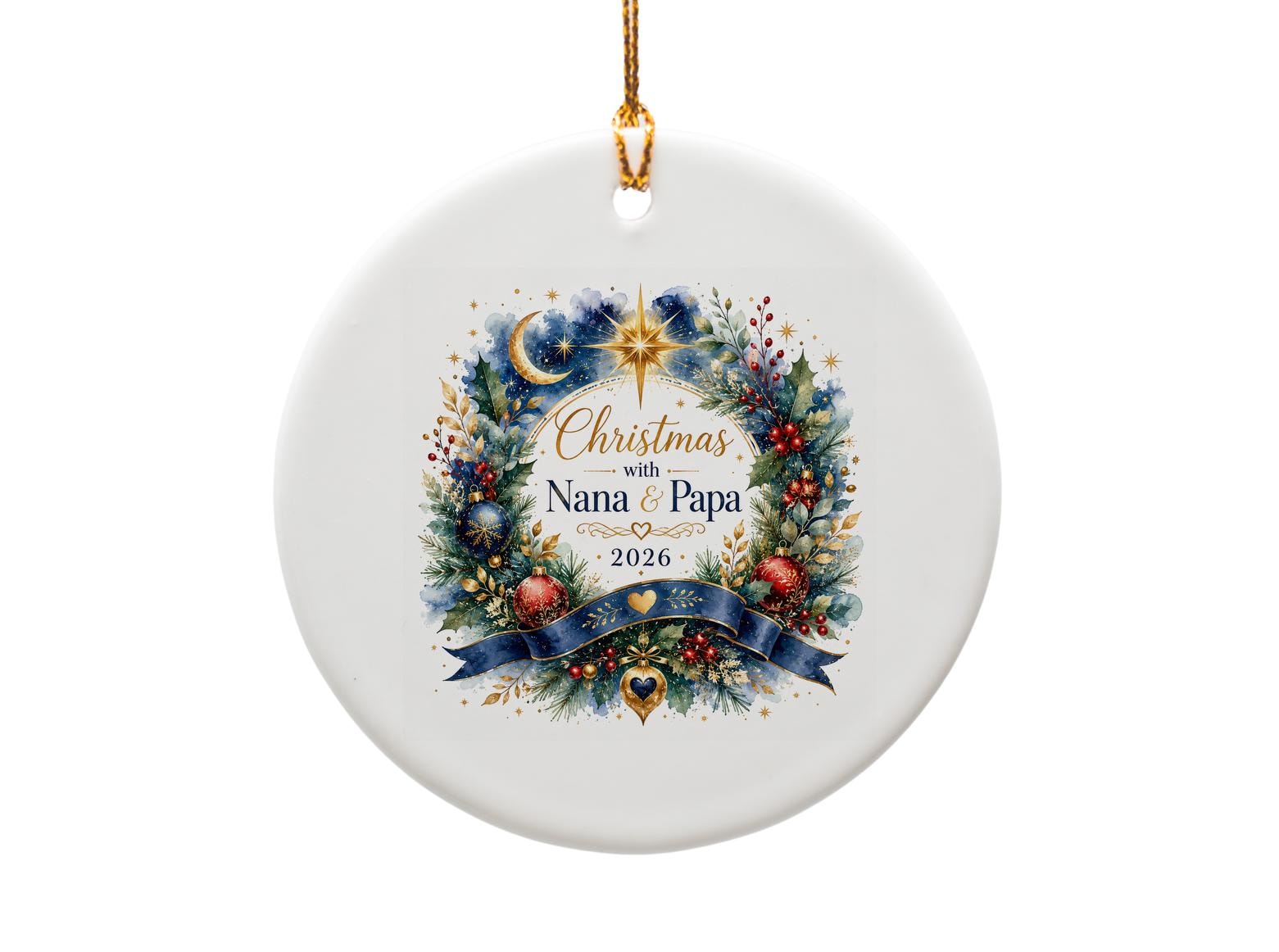 Christmas Custom 2026 Ornament Holiday Decoration Personalized Family Keepsake Festive Christmas Tree Ornament O1122