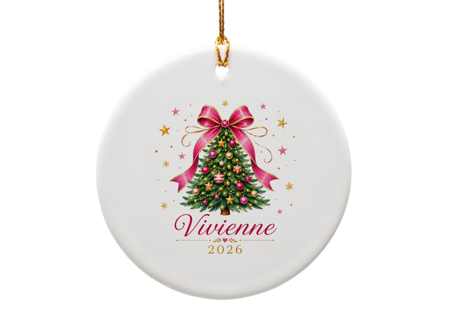 2026 Personalized Christmas Ornament Holiday Tree Decoration Custom Name Keepsake Gift O1143