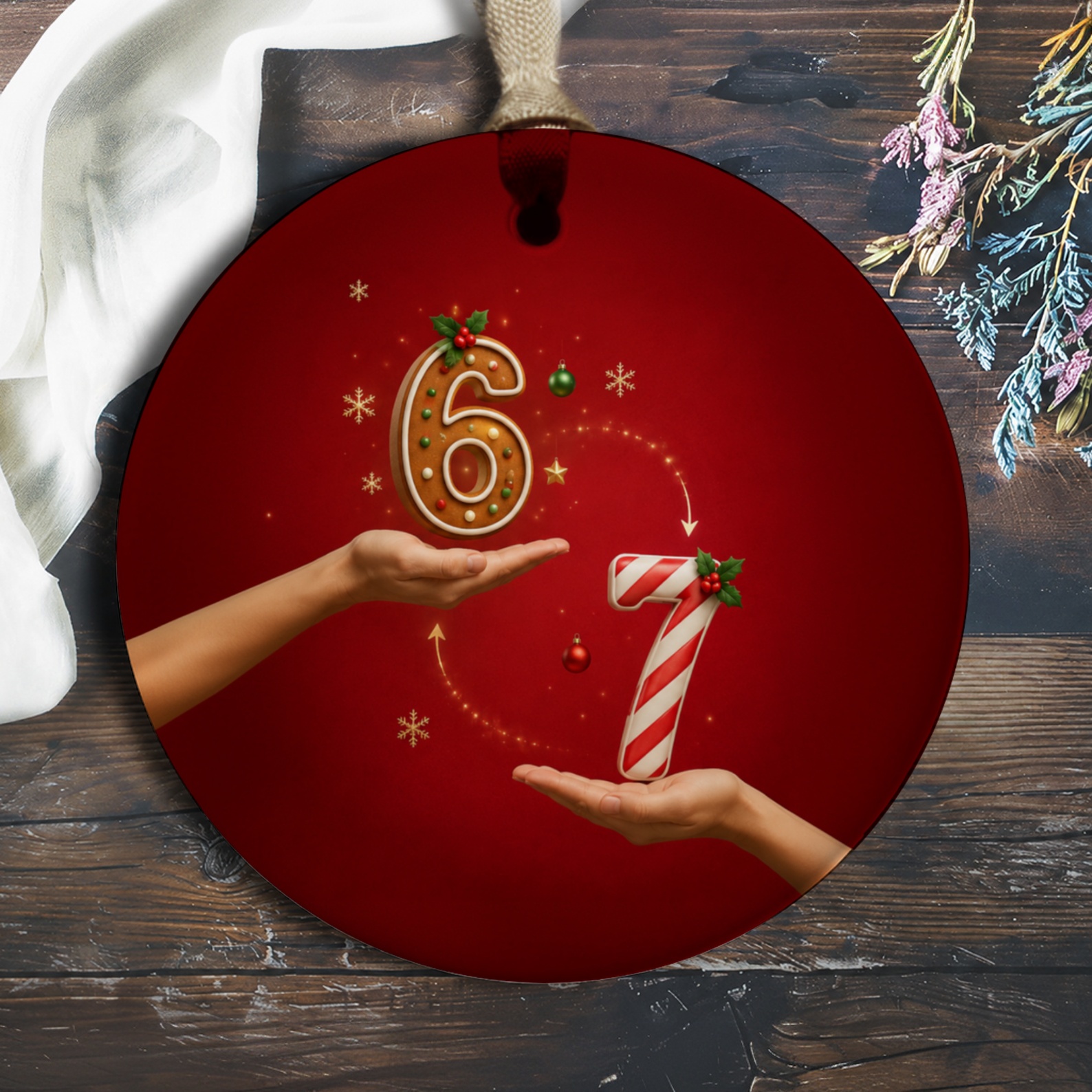 67 Christmas Ornament Festive Holiday Decor Gingerbread Candy Cane Christmas Tree Decoration Gift O1147