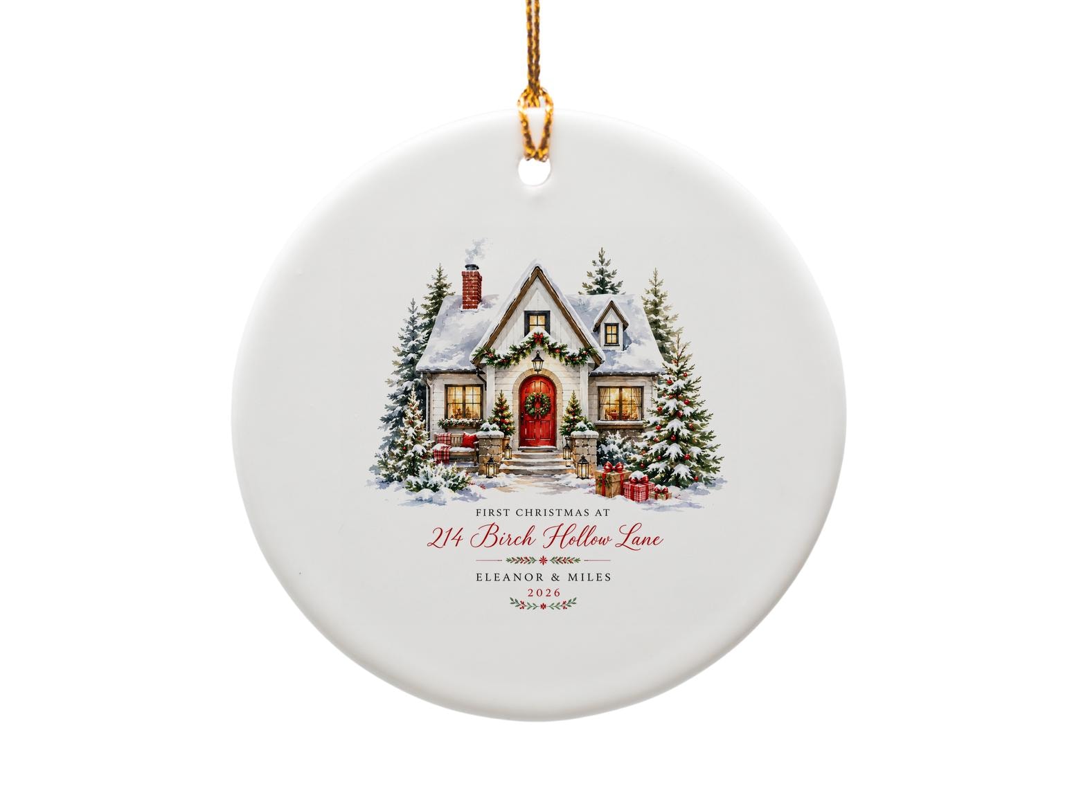 First Christmas Personalized Ornament Christmas Decor New Home Keepsake 2026 Holiday Gift O1190