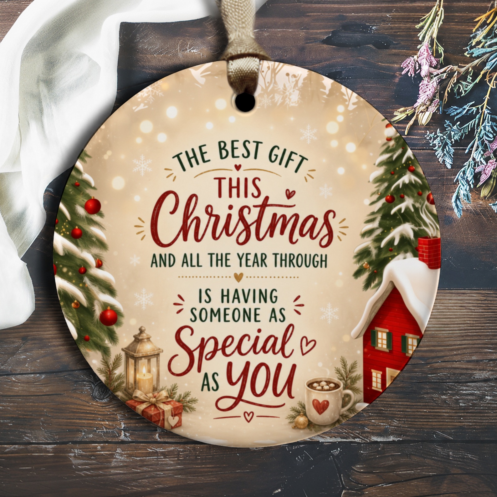 The Best Gift This Christmas Ornament Special As You Holiday Decor Christmas Tree Decoration Festive Gift Idea O1244