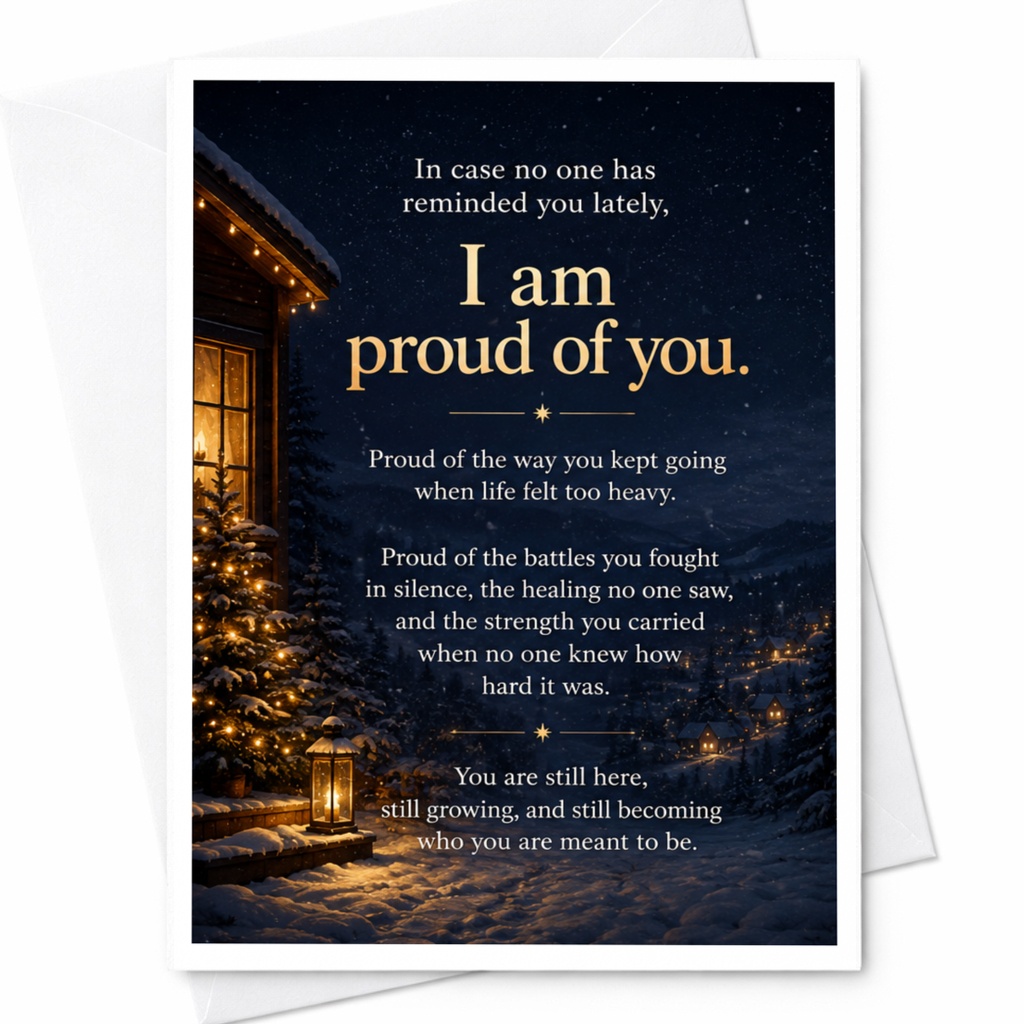 In Case No One Has Reminded You Lately, I Am Proud Of You Encouragement Card Inspirational Greeting Card For Friend Supportive Mes C5625