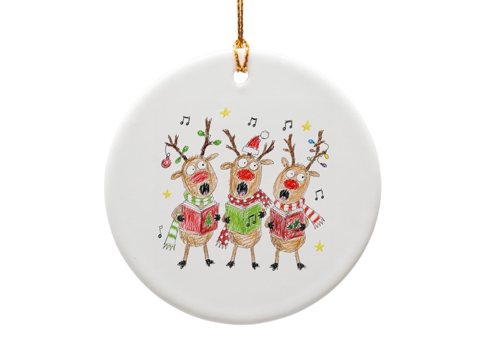 Singing Reindeer Ornament Christmas Decor Cute Holiday Decoration Festive Tree Ornament Fun Reindeer For Kids O1250