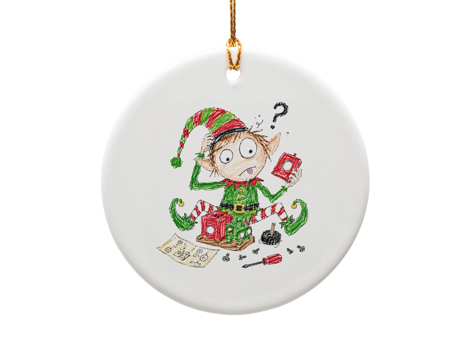 Christmas Elf Ornament Cute Holiday Decoration Funny Elf Figurine Christmas Tree Decor Festive Home Decor Gift For Kids O1254