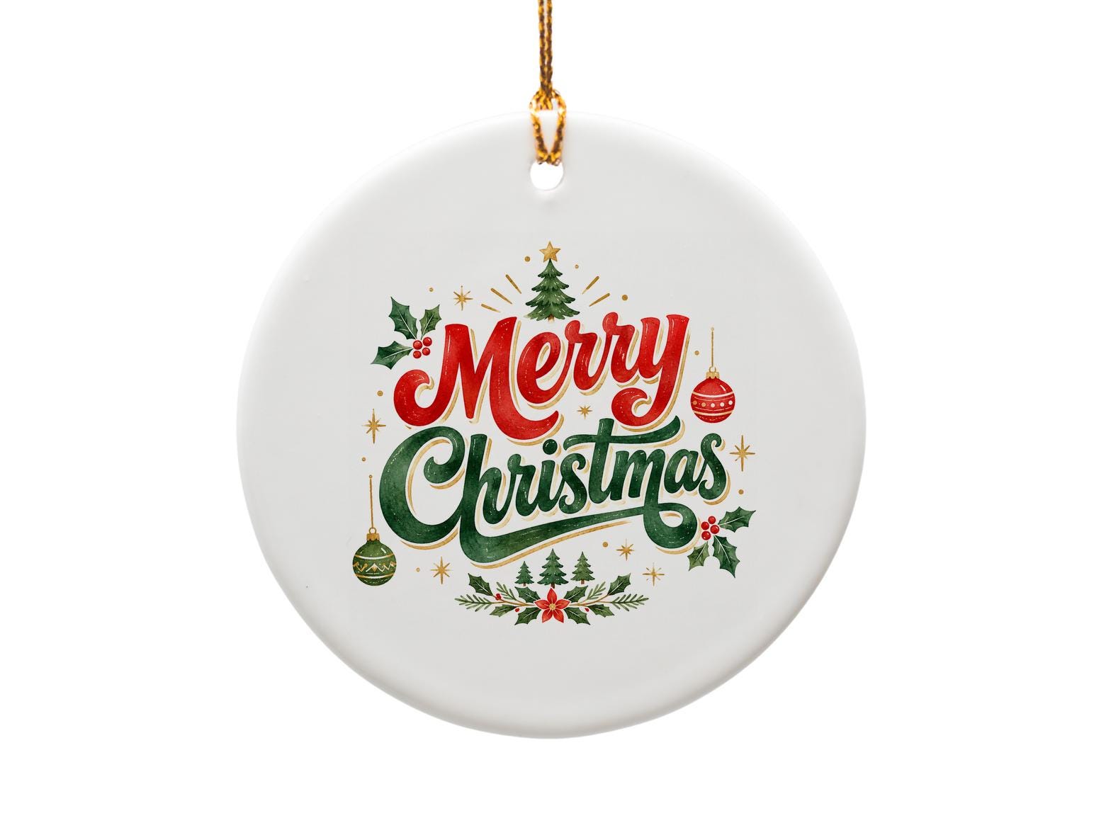 Merry Christmas Festive Ornament Holiday Decor Christmas Tree Decoration Seasonal Gift Idea O1294