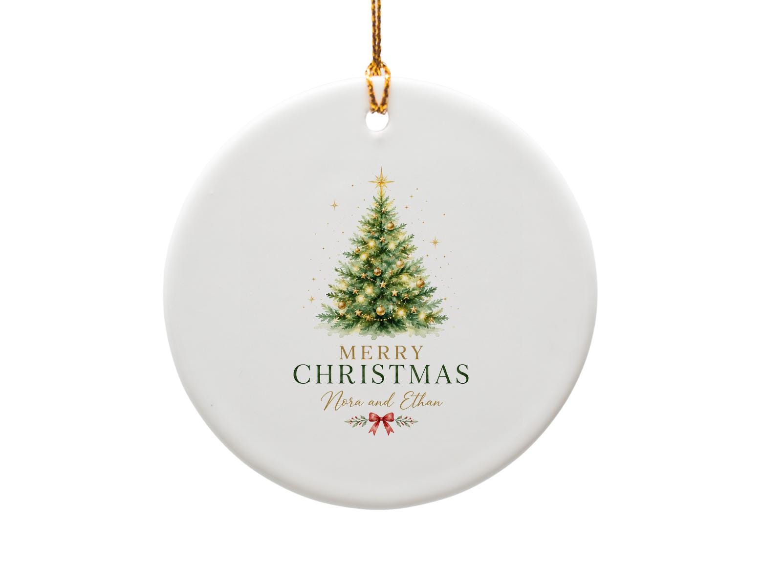 Merry Christmas Personalized Ornament Holiday Decor Custom Name Christmas Tree Decoration Gift O1319