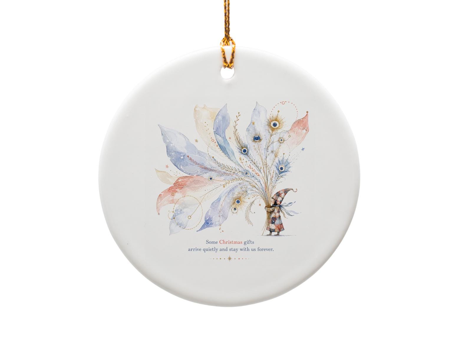 Some Christmas Gifts Arrive Quietly Ornament Whimsical Holiday Decor Festive Home Decoration Christmas Gift Keepsake O1394