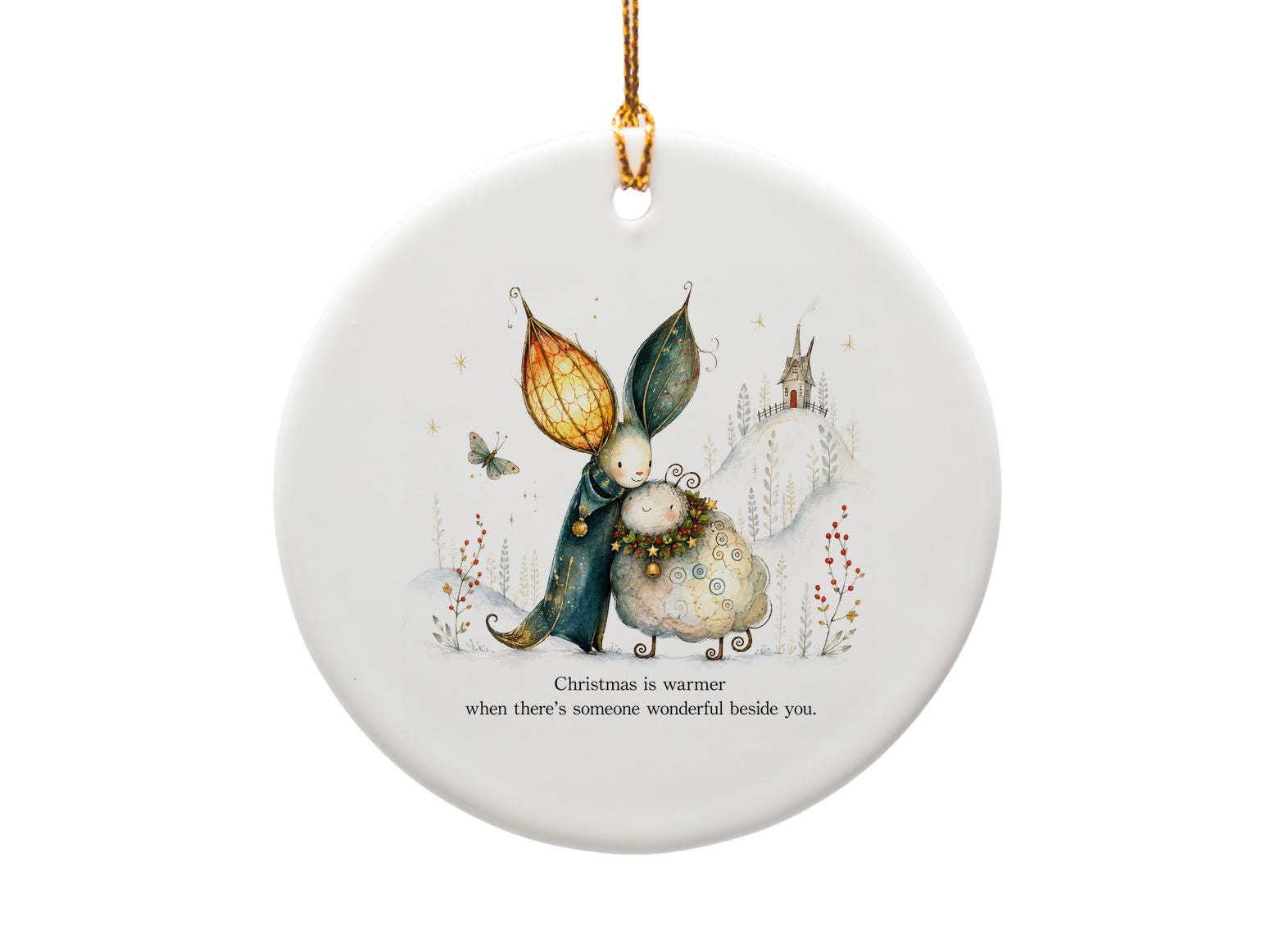 Christmas Is Warmer Ornament Whimsical Holiday Decor Cute Winter Scene Christmas Gift For Loved Ones Festive Home Decoration O1395
