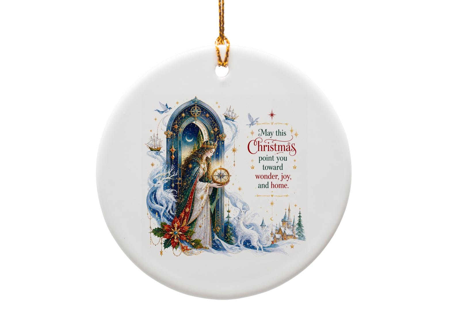 May This Christmas Point You Toward Wonder Joy And Home Christmas Ornament Holiday Decor Festive Home Accent Gift O1400