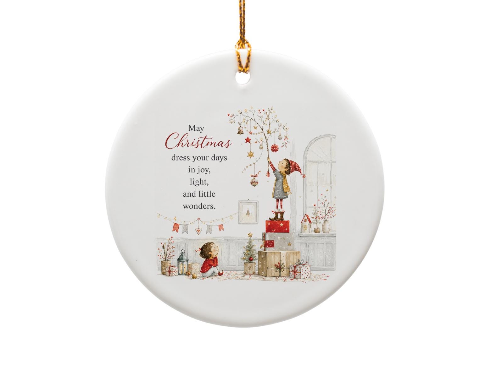May Christmas Dress Your Days Ornament Holiday Decor Christmas Tree Decoration Festive Home Decor Gift Idea O1407