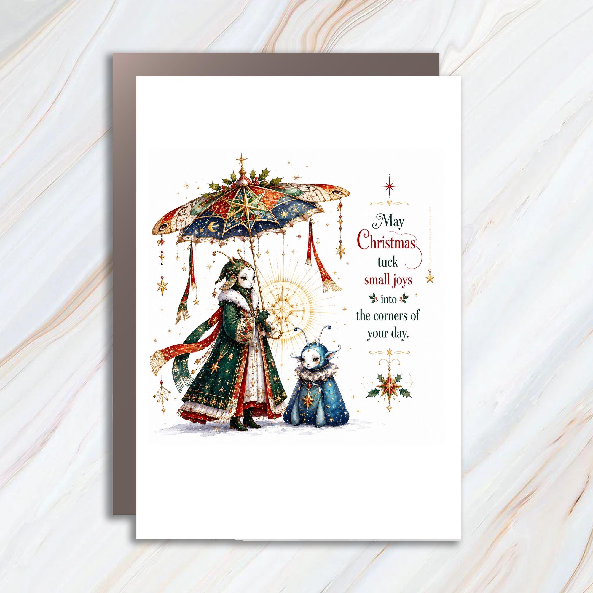 May Christmas Tuck Small Joys Into The Corners Of Your Day Christmas Card Festive Holiday Greeting Card For Family Friends C1403
