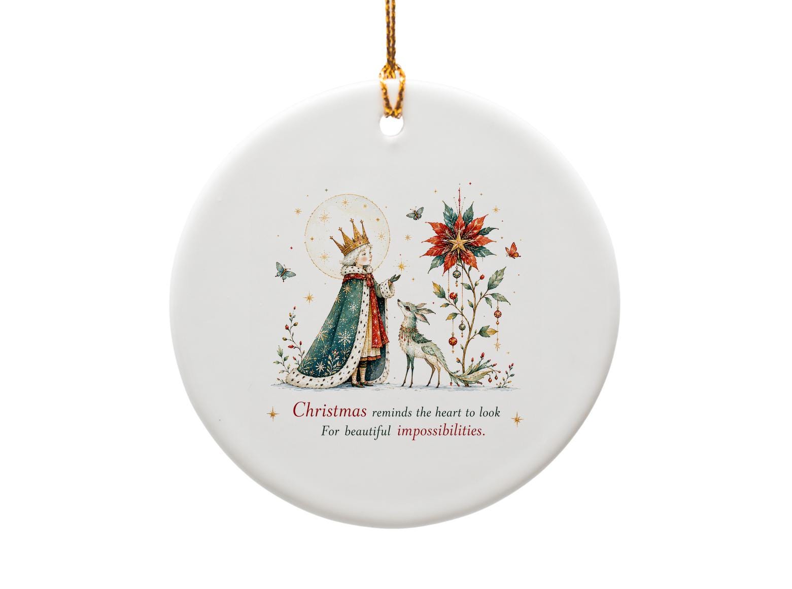 Christmas Reminds The Heart Ornament Beautiful Impossibilities Festive Holiday Decor Christmas Tree Decoration Gift O1381