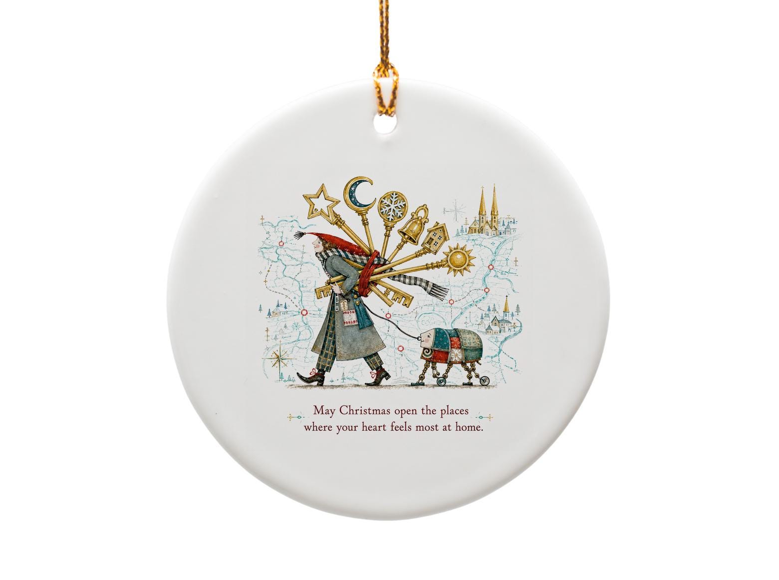 May Christmas Open The Places Where Your Heart Feels Most At Home Ornament Festive Holiday Decoration Unique Christmas Tree Decor O1391