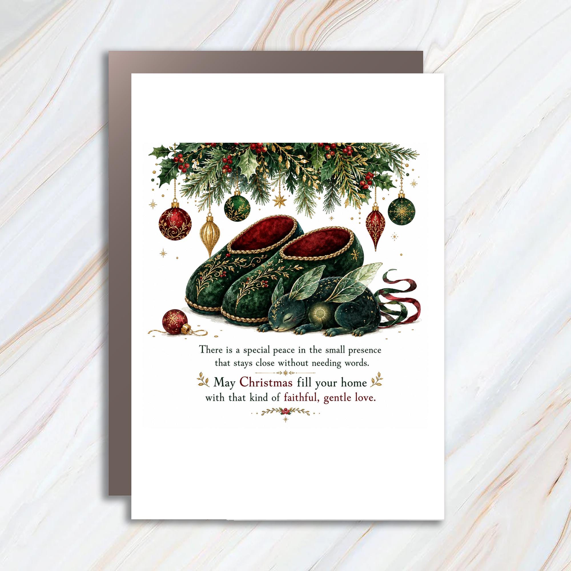 There Is A Special Peace Christmas Card Festive Holiday Greeting Card For Family Gentle Love Sentimental Xmas Card C1450