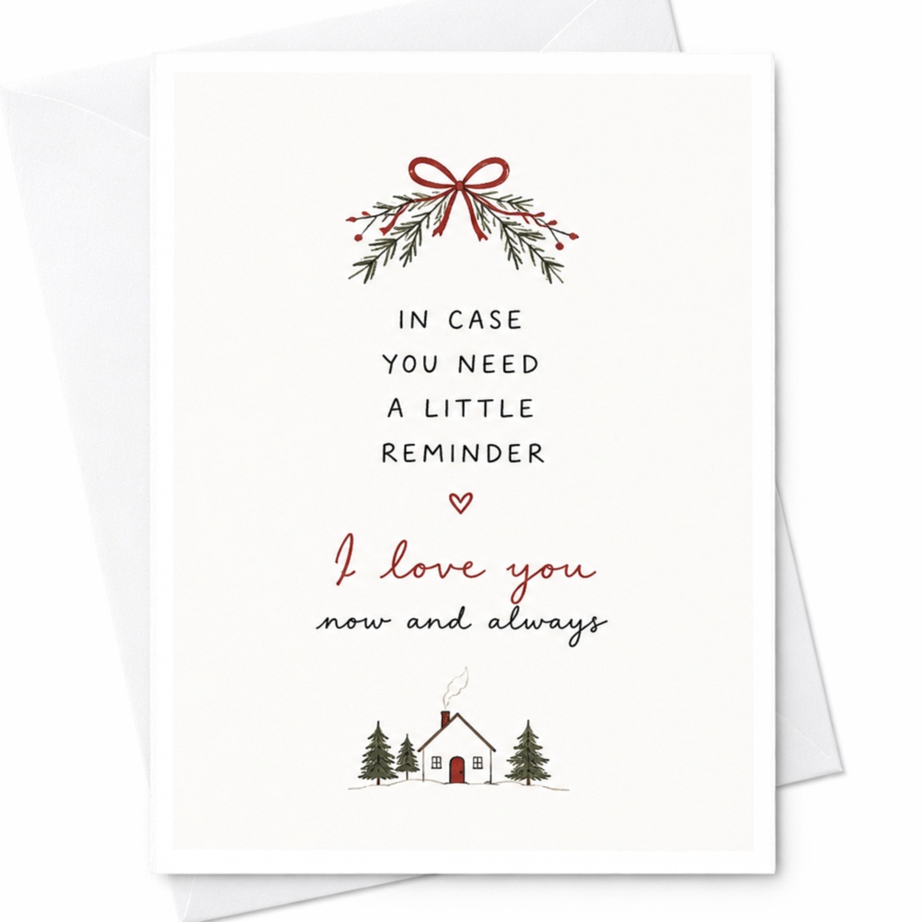 In Case You Need A Little Reminder I Love You Now And Always Romantic Love Card For Partner Sweet Anniversary Card C6383