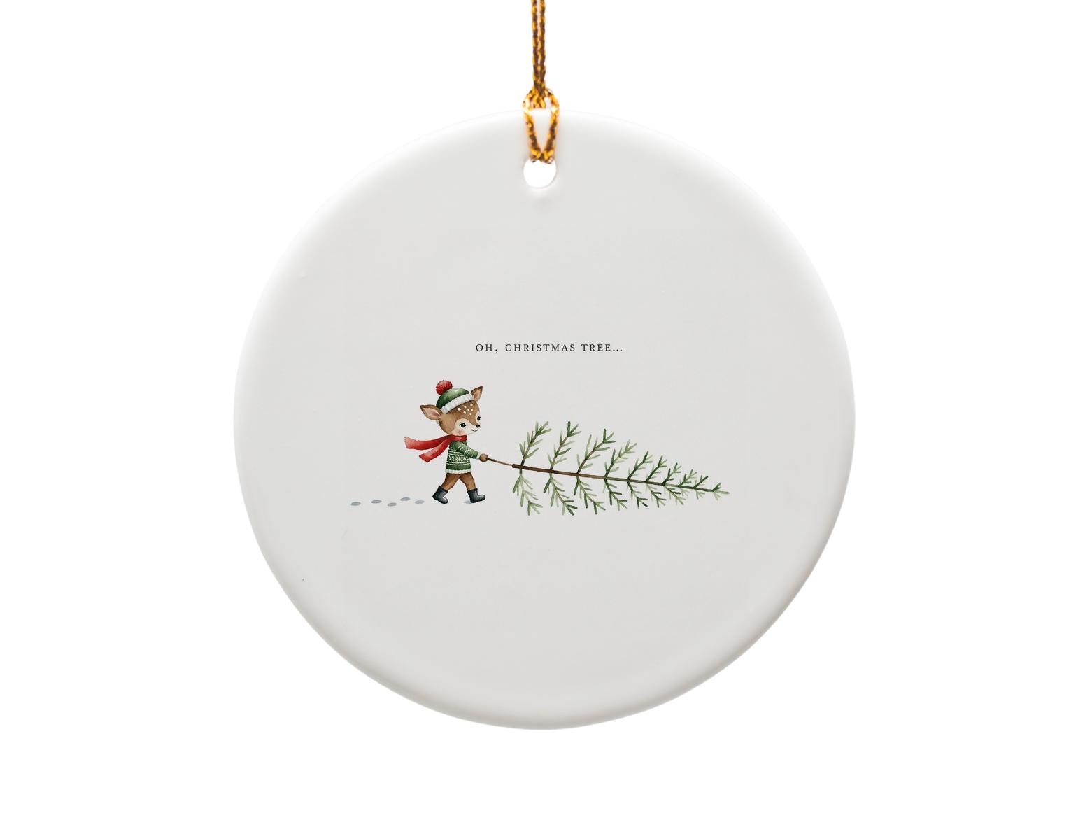 Oh, Christmas Tree... Cute Deer Ornament Christmas Decoration Holiday Tree Decor Festive Animal Ornament For Kids O1492